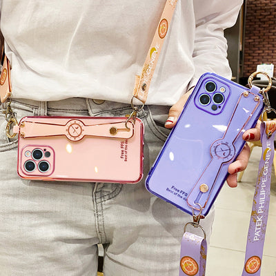 Funda para iPhone con Pulsera Electrochapada - Protección 6D Total - Image 22