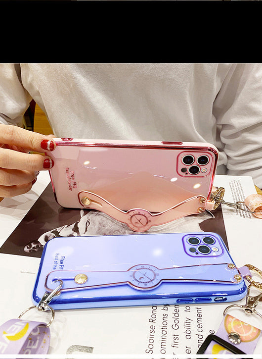 Funda para iPhone con Pulsera Electrochapada - Protección 6D Total - Image 26