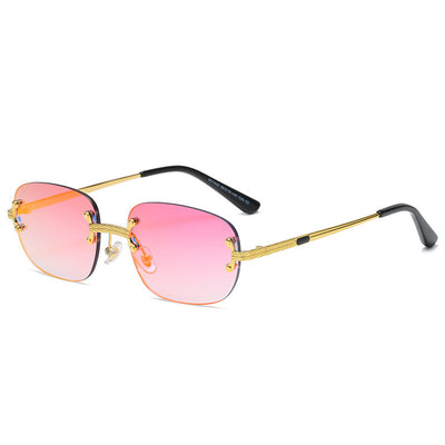 Gafas de Sol Cuadradas sin Marco con Lentes de Color - Image 3