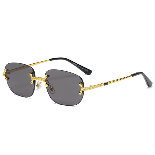 Gafas de Sol Cuadradas sin Marco con Lentes de Color