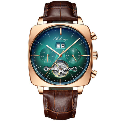 Reloj Mecánico Hueco Tourbillon Cuadrado para Hombre Multi-función - Image 14