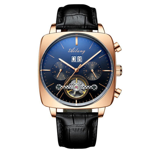 Reloj Mecánico Hueco Tourbillon Cuadrado para Hombre Multi-función - Image 16