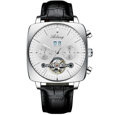 Reloj Mecánico Hueco Tourbillon Cuadrado para Hombre Multi-función - Image 5