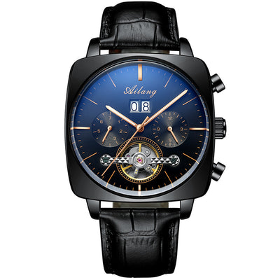 Reloj Mecánico Hueco Tourbillon Cuadrado para Hombre Multi-función - Image 2