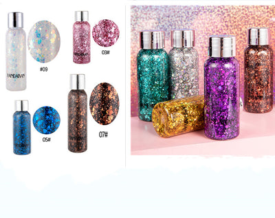Gel Glitter Multiuso para Uñas, Cabello, Cuerpo y Rostro - Lentejuelas Sueltas Festival - Image 7