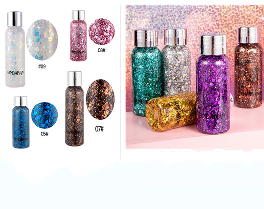 Gel Glitter Multiuso para Uñas, Cabello, Cuerpo y Rostro - Lentejuelas Sueltas Festival - Image 7
