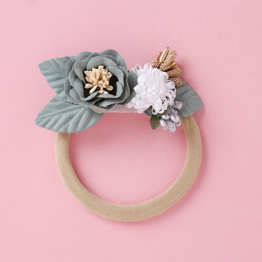 Diadema Elástica Infantil 9 Colores con Costuras Decorativas