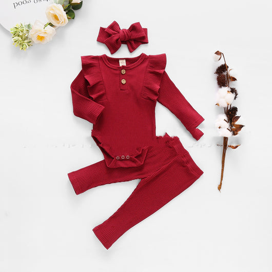 Conjunto de Pelele Volador a Rayas para Bebé - Diseño Explosivo con Mangas Sueltas - Image 4