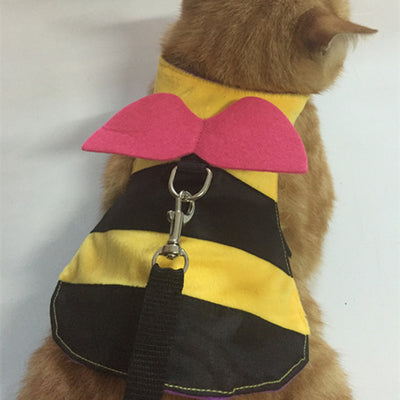 Arnés Disfraz de Abeja para Gato con Cuerda de Paseo - Image 5