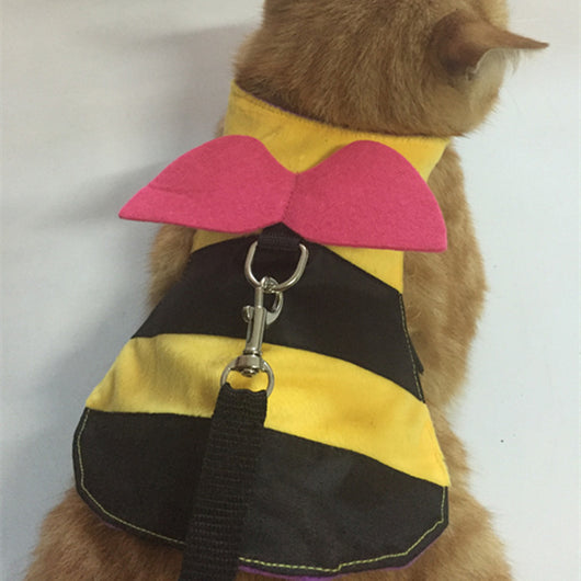 Arnés Disfraz de Abeja para Gato con Cuerda de Paseo - Image 5