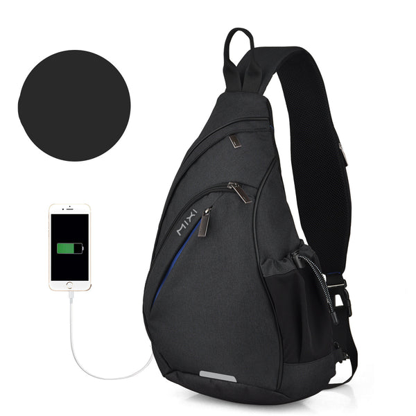Bolsa Mensajero Triangular Impermeable para Hombre - Mochila Casual Compacta