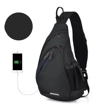 Bolsa Mensajero Triangular Impermeable para Hombre - Mochila Casual Compacta - Image 2