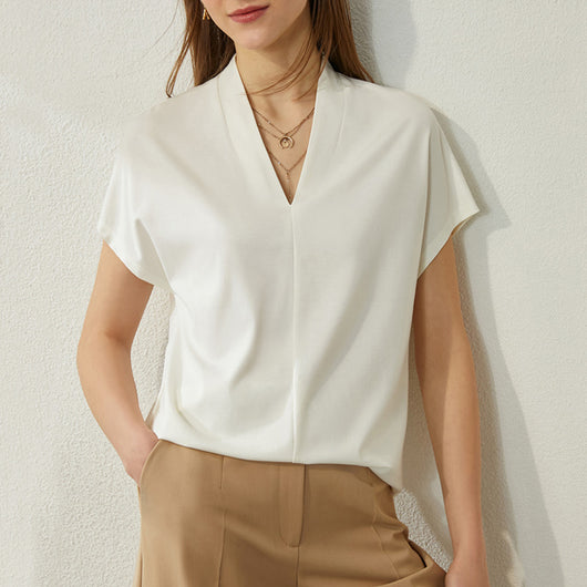 Blusa Slim Ajustada de Verano en Colores Lisos - Image 8