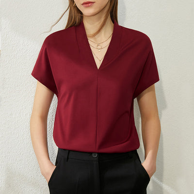 Blusa Slim Ajustada de Verano en Colores Lisos - Image 3