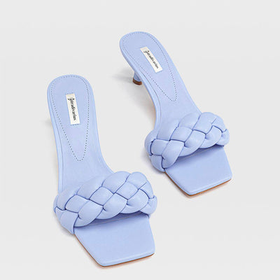 Sandalias de Tacón Alto con Punta Cuadrada y Dedo Abierto - Image 2