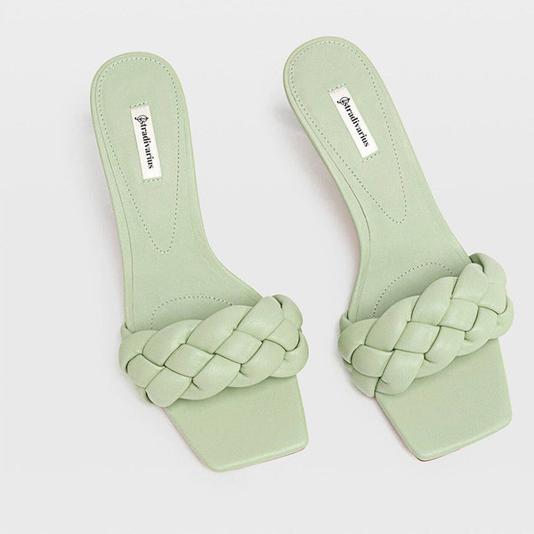 Sandalias de Tacón Alto con Punta Cuadrada y Dedo Abierto - Image 3