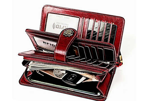 Cartera Larga para Mujer en Cuero Genuino Suave - Image 24