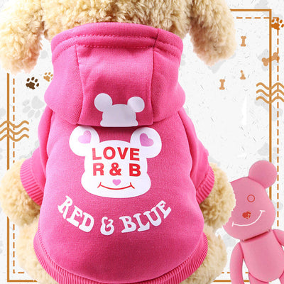 Suéter Hoodie Cartoon para Perros y Gatos - Abrigo de Otoño e Invierno