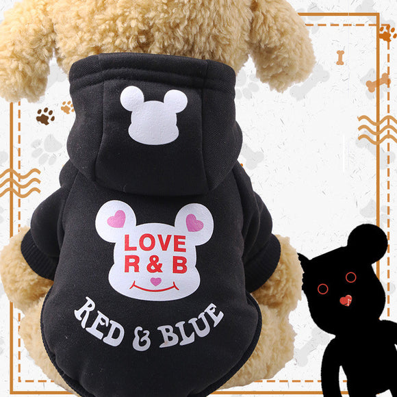 Suéter Hoodie Cartoon para Perros y Gatos - Abrigo de Otoño e Invierno