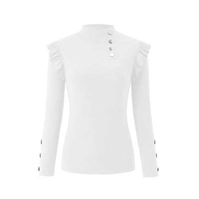 Blusa con Volantes y Rayas en los Laterales