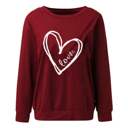 Sudadera Suelta Estampada de Manga Larga para Mujer - Image 12