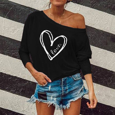 Sudadera Suelta Estampada de Manga Larga para Mujer - Image 7