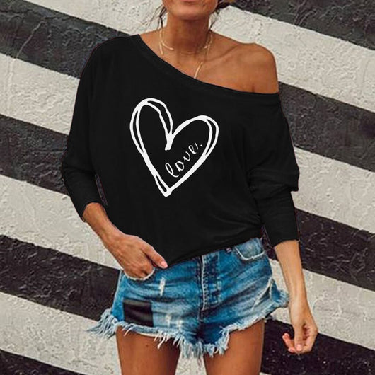Sudadera Suelta Estampada de Manga Larga para Mujer - Image 7