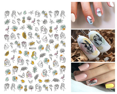 Stickers de Uñas Adhesivos Ultra Finos Graffiti Summer - Image 22