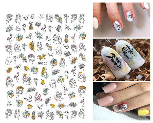 Stickers de Uñas Adhesivos Ultra Finos Graffiti Summer - Image 22