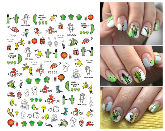 Stickers de Uñas Adhesivos Ultra Finos Graffiti Summer - Image 19