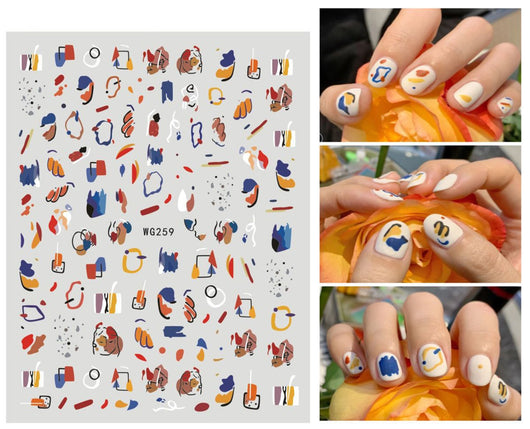 Stickers de Uñas Adhesivos Ultra Finos Graffiti Summer - Image 23
