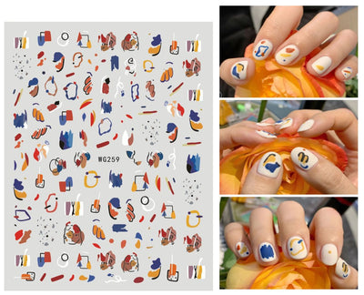Stickers de Uñas Adhesivos Ultra Finos Graffiti Summer - Image 13