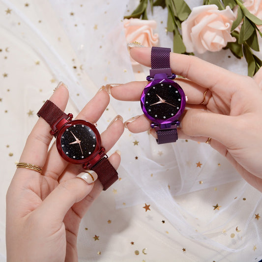 Reloj de Mujer Acero Inoxidable con Pulsera de Malla Magnética y Diseño Gipsófila - Image 2