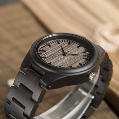 Reloj de Bambú Artesanal con Correa de Madera - Image 10
