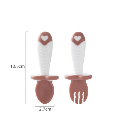 Cubiertos de Aprendizaje Suave para Bebé - Cuchara y Tenedor - Image 7