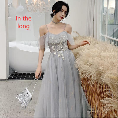 Vestido Gris para Dama de Honor - Image 19