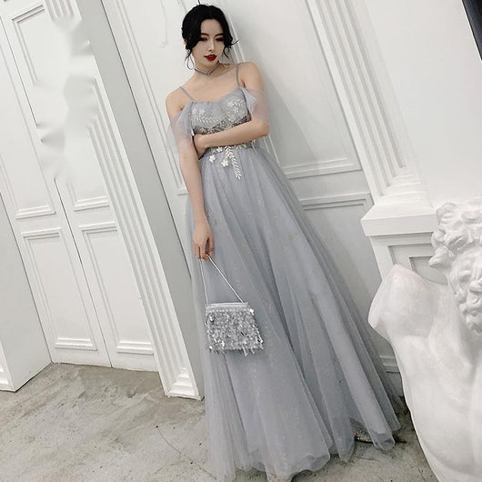 Vestido Gris para Dama de Honor - Image 3