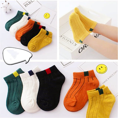 Calcetines Transpirables para Niño - Malla Fina Algodón Blanco Primavera Verano