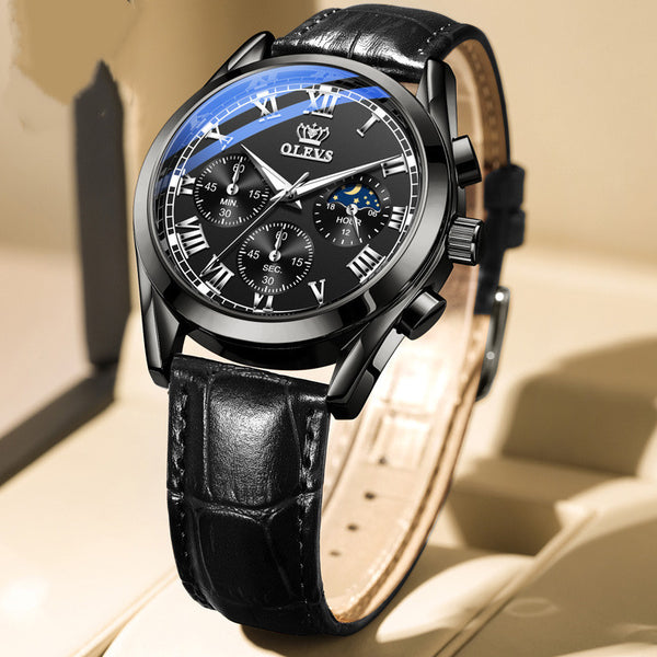 Reloj Deportivo Cronógrafo Multi-función con Tres Esferas