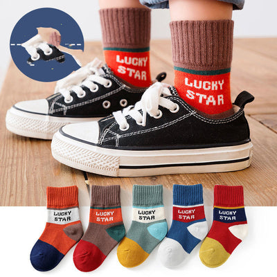 Calcetines Infantiles Finos Primavera Otoño Tubo Alto Niños Niñas Estilo Coreano - Image 6