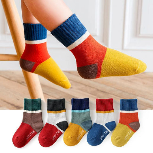 Calcetines Infantiles Finos Primavera Otoño Tubo Alto Niños Niñas Estilo Coreano - Image 4