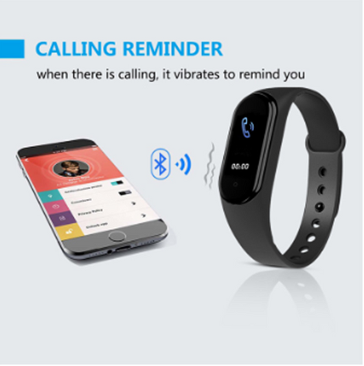 Pulsera Deportiva Inteligente Negro con Notificaciones SMS, Llamadas y WeChat - Image 15