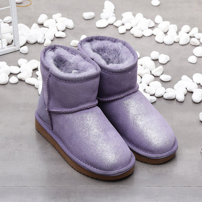 Botas de Nieve Cortas para Mujer con Forro Cálido y Terciopelo - Image 12