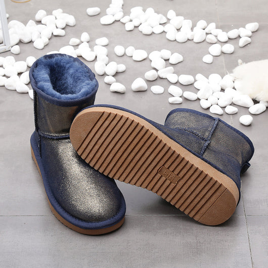 Botas de Nieve Cortas para Mujer con Forro Cálido y Terciopelo - Image 14