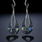 Aretes Bohemios Vintage Resina Gota de Agua Triángulo Hueco Elegantes