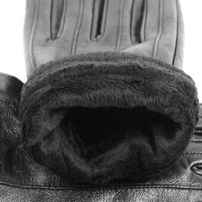 Guantes de Cuero Oveja Invierno para Hombre con Pantalla Táctil - Image 3