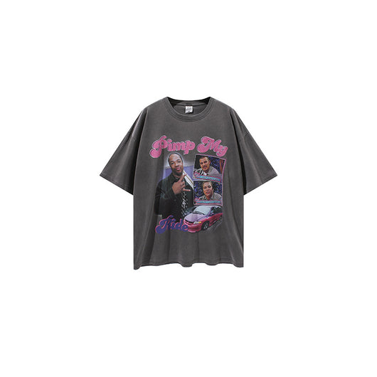Camiseta Casual Hip Hop Rapper con Estampado Gráfico - Image 10