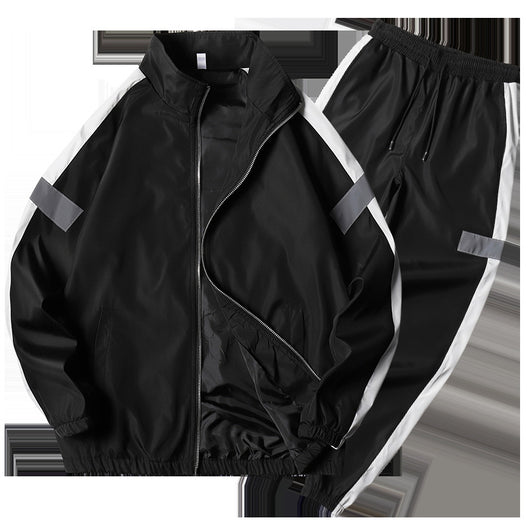 Conjunto Deportivo Hombre: Pantalón Leggings + Chaqueta Cuello Alto - Image 10