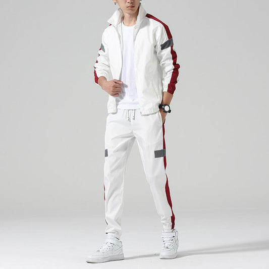 Conjunto Deportivo Hombre: Pantalón Leggings + Chaqueta Cuello Alto