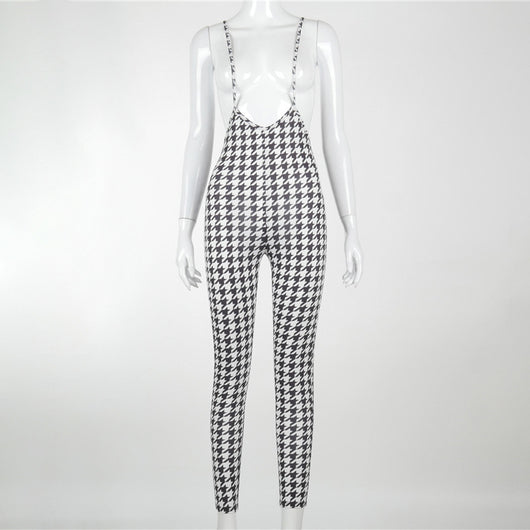 Pantalón Ajustado de Cintura Alta con Tirantes para Mujer - Image 3
